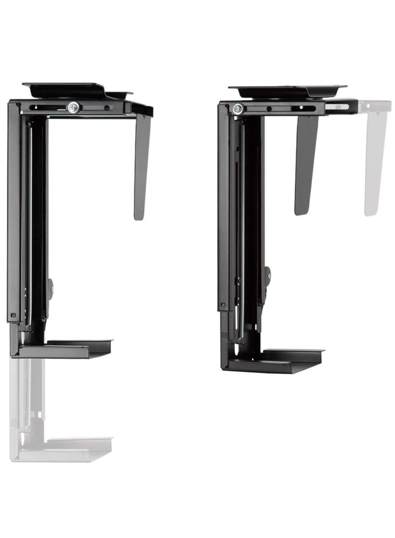 CPU Holder/Under-desk PC Mount: 360° Swivel, Stepless Height  Width Adjustable - Image 3