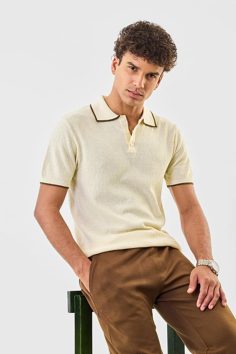 سنيتش تيشيرت بولو كور لاب بقصة عادية بنقوش