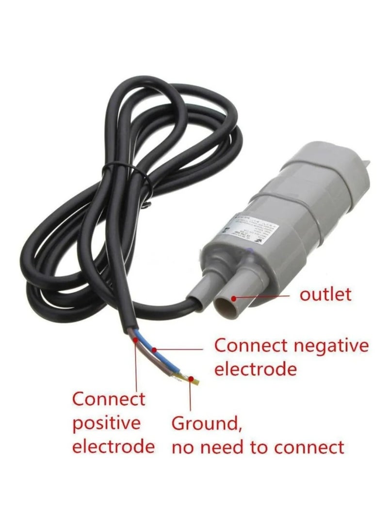 مضخة غواصة 12V ، ارتفاع رفع 5m ، معدل تدفق 10L / Min ، متعدد الأغراض - Image 3