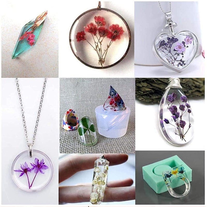 deziine DEZIINE Natural Real Dried Flowers for Art Craft Mixed Soap Candle Scrapbook DIY Resin Tray Jewellery Pendant Random Box Multicolour 2 Box  - Image 4