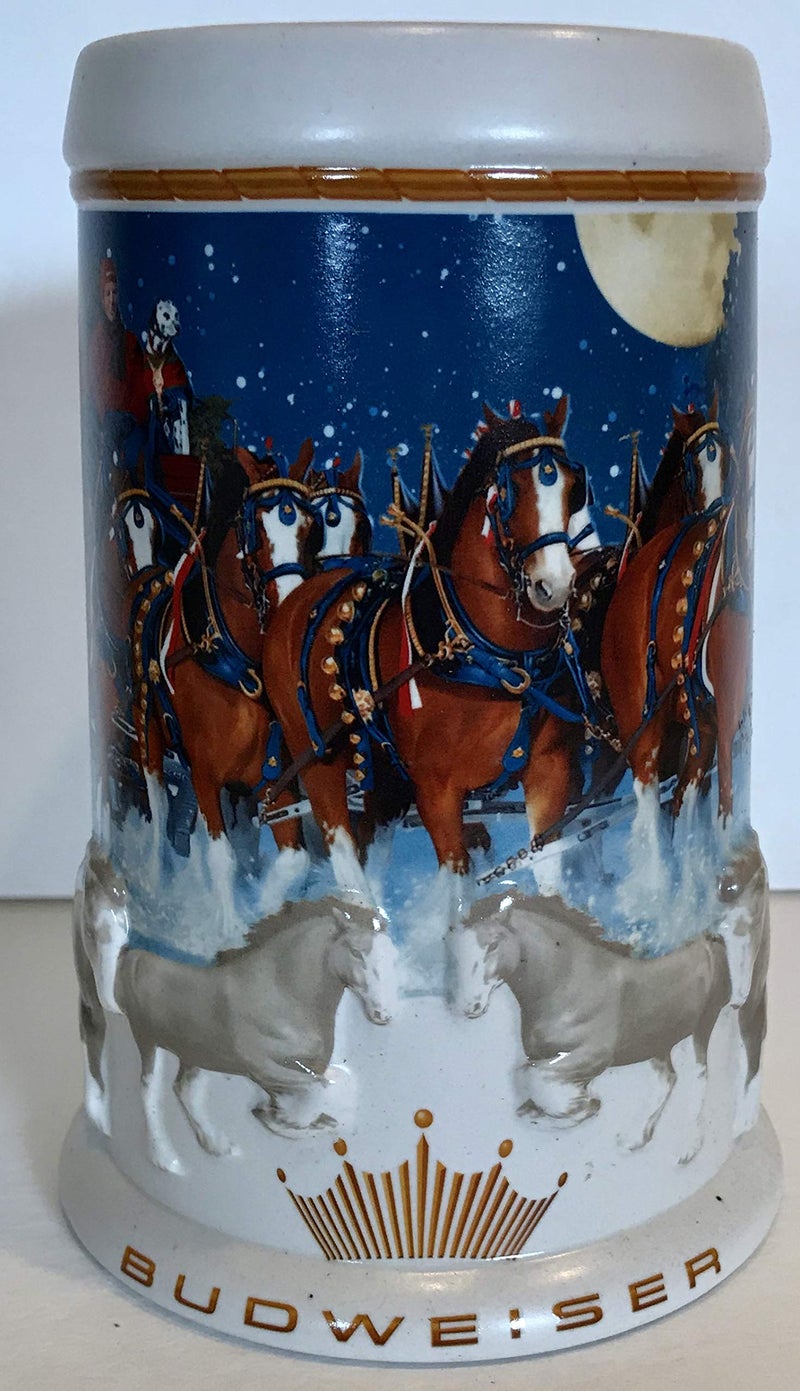 Budweiser 2005 Budweiser Clydesdale Collectible Holiday Beer Stein - Image 3