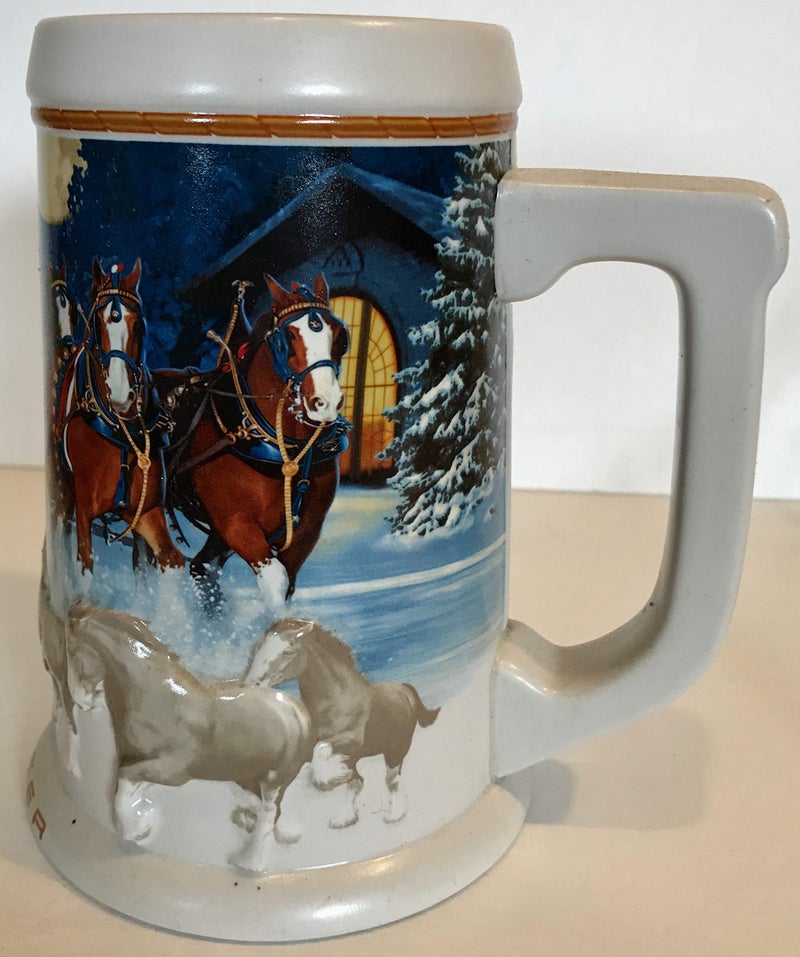 Budweiser 2005 Budweiser Clydesdale Collectible Holiday Beer Stein - Image 5