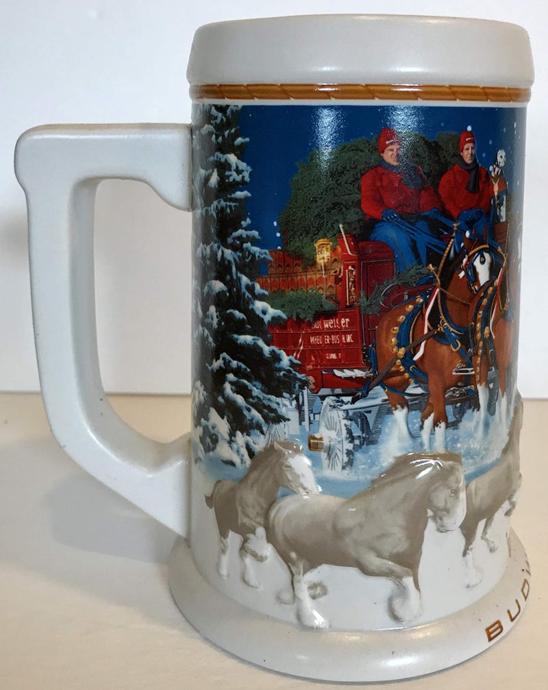 Budweiser 2005 Budweiser Clydesdale Collectible Holiday Beer Stein - Image 4