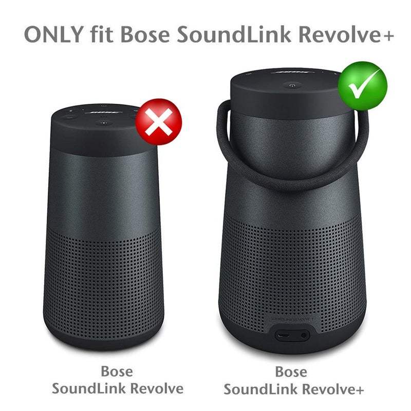 Hermitshell Hard EVA Travel Triple Black Case Fits Bose SoundLink Revolve+ Bluetooth Speaker and Charging Cradle - Image 3