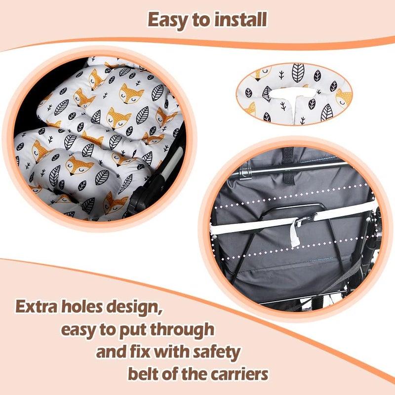 كاكيبلين وسادة دعم الرأس والجسم للكرسي السيارة للأطفال الصغار، بطانية كرسي عربة الأطفال من ، وسادة دعم الرقبة لكرسي السيارة للأطفال الصغار - Image 3