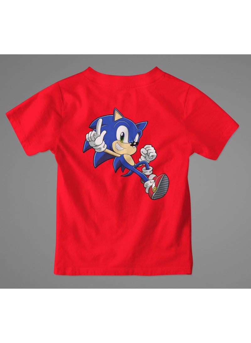 ZOOM Red T-shirts SONIC Design  - Image 1