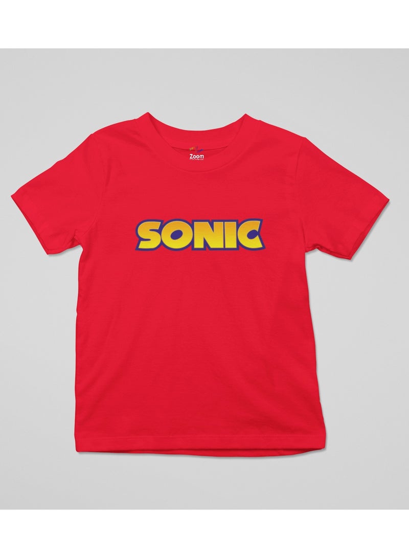 ZOOM Red T-shirts SONIC Design  - Image 2