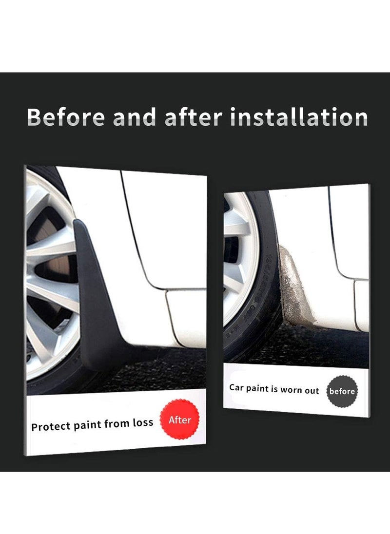 TOYOTA - Universal Mud Flaps for Toyota – Front and Rear Splash Guards – Durable Flexible Plastic – Easy Installation – Fits Multiple Models - Image 1