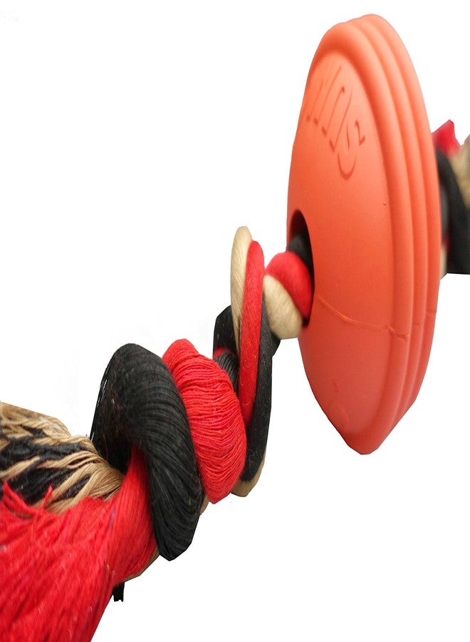 Sumo Rubber fit Ball with Rope Dog Toy - Image 2