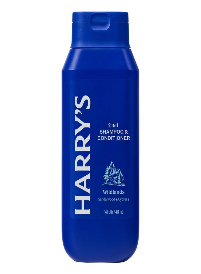 Harry's Men's 2 in 1 Shampoo and Conditioner for All Hair Types - New Wildlands Scent - (3 Pack) 14 fl oz - No Parabens or Sulfates - Image 2