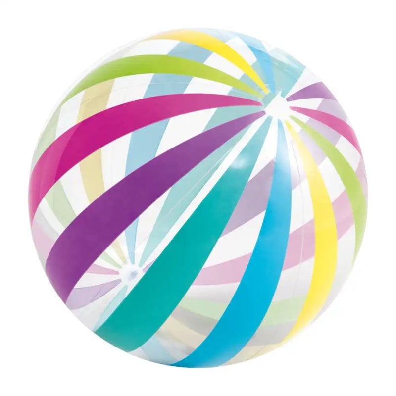 Intex Multi-Colour Jumbo Ball- 59065 Big Panel Colorful Giant Beach Ball, Size 1.07M - Image 1
