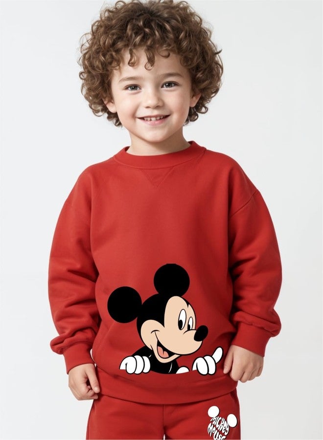 minicult Kids Cotton Coordinated Sweatshirt And Pant Set With Mickey & Donald Printed (Donald B6)(Pack Of 2)(6-9 Months), assorted - Image 5