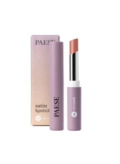 Paese Nanorevit Satin Lipstick with shiny particles, Visually fuller lips, Moisturizing formula, 20 Nude Brown  - Image 1