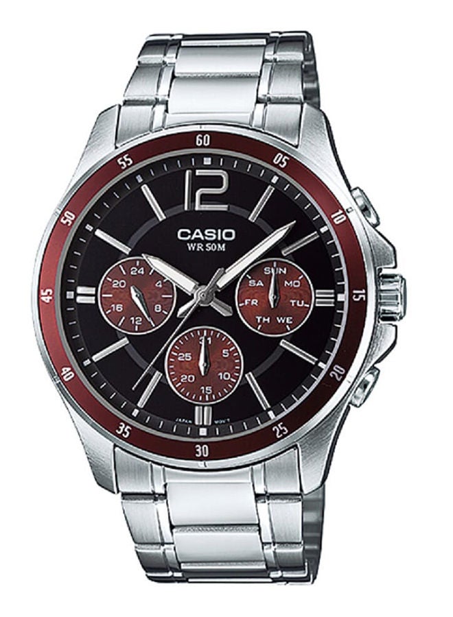 CASIO Stainless Steel Analog Wrist Watch MTP-1374D-5AVDF - Image 1
