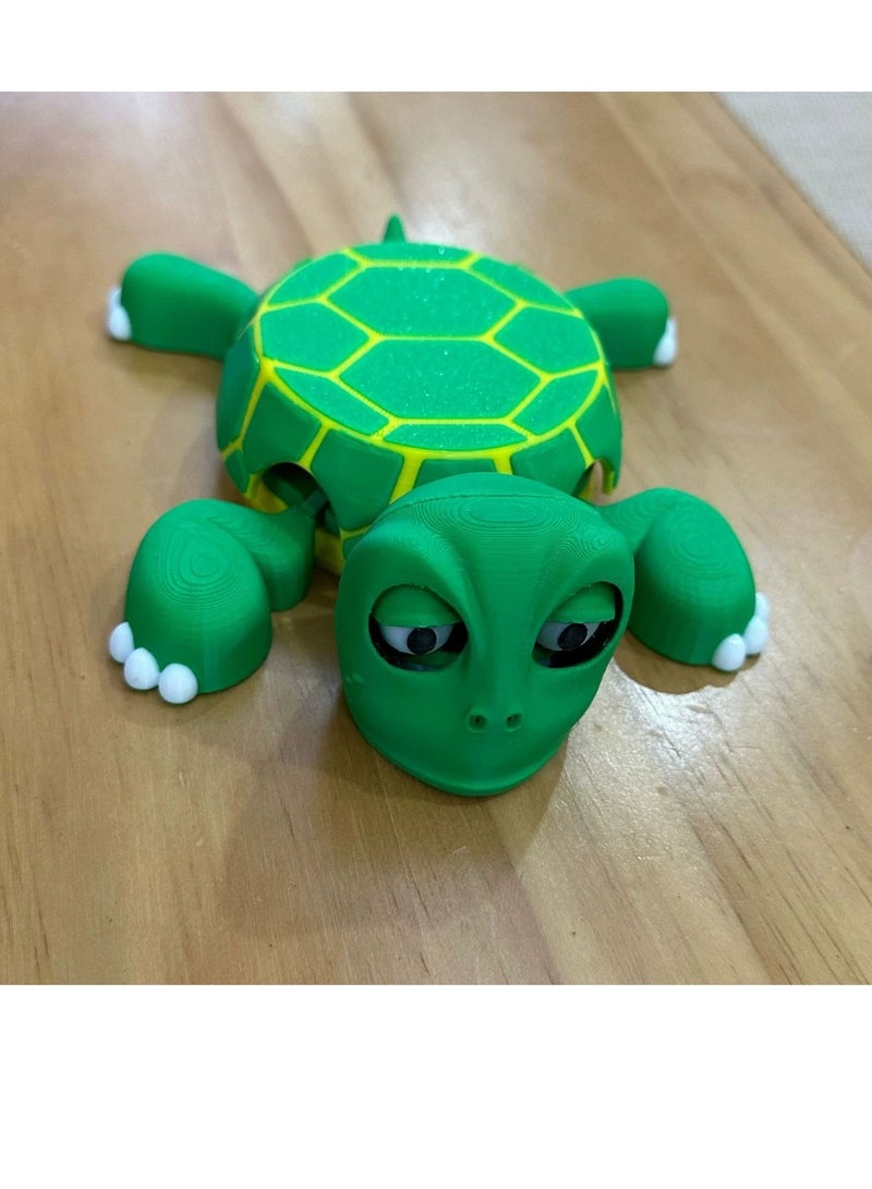 Bluejw Small Turtle Coaster Simulation Animal Popping Eyes Quirky Decompression Version Of The Cushion Ornaments Creative Coffee Coasters - Image 1