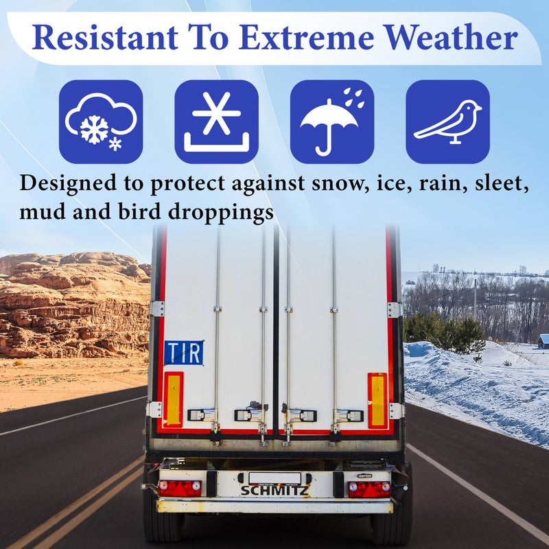 BFXM 2Pcs Side Mirror Covers, Waterproof Car Side Mirror Protection for Snow, Ice, Bird Droppings - Suit Fit for Trucks, Winter Rearview Guard, Auto Exterior Accessories with Drawstrings - Image 5