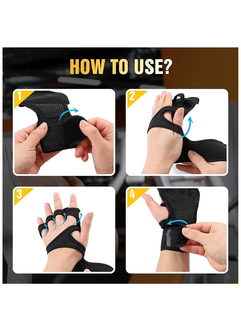 Gym Gloves, With Built-In Wrist Be Suitable For Gym Fitness -L