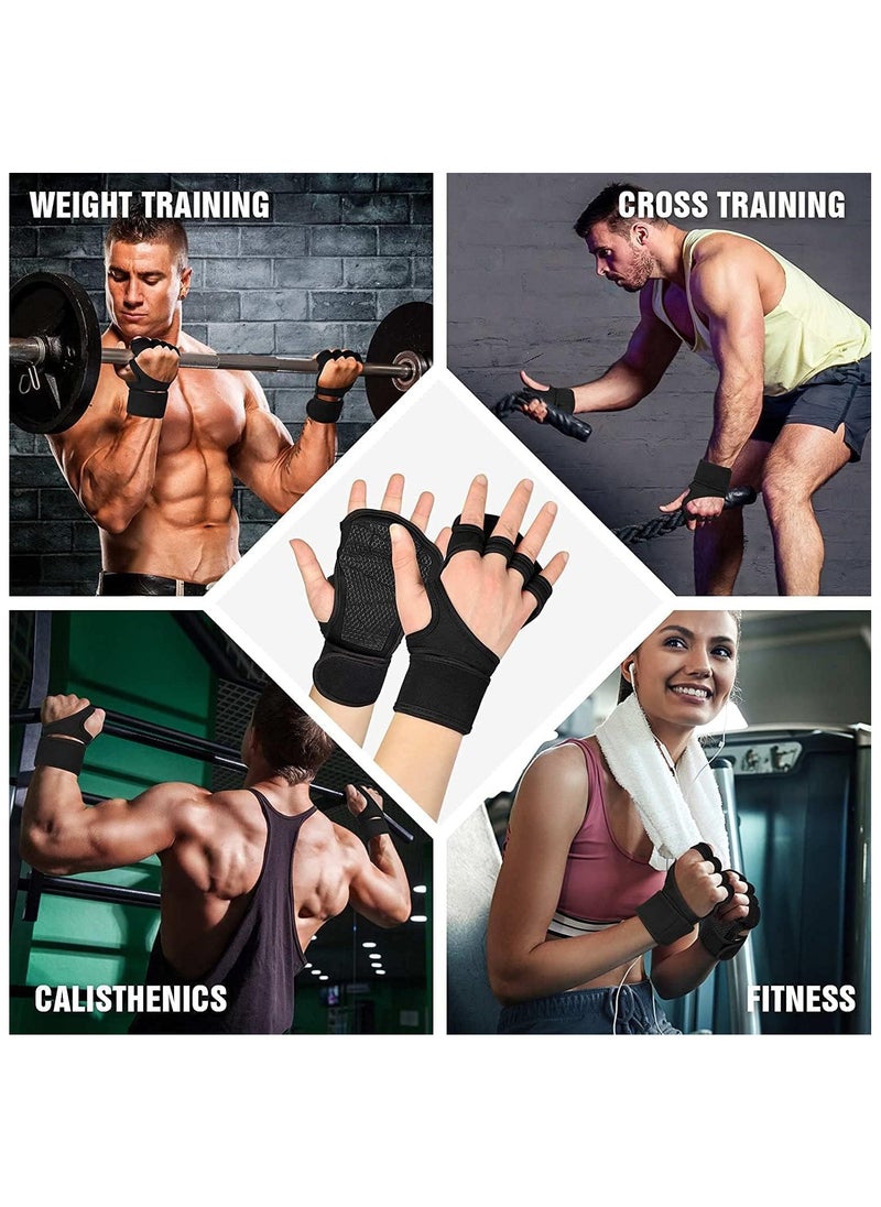 Gym Gloves, With Built-In Wrist Be Suitable For Gym Fitness -L