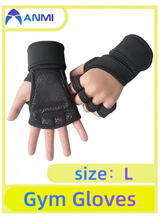 Gym Gloves, With Built-In Wrist Be Suitable For Gym Fitness -L - pzsku/Z74A034131C8AC9E38E1DZ/45/1747130002/858d8c39-73dc-42ce-94b7-390eafaa15d4