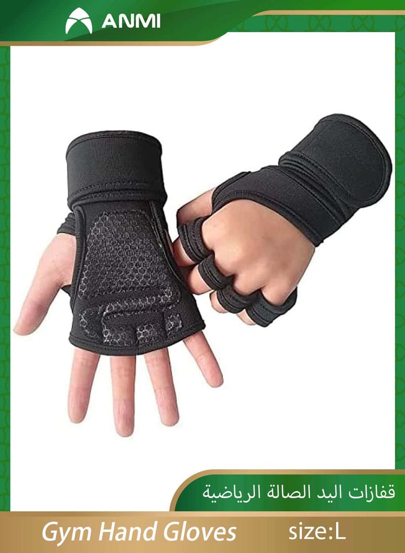 أنمي قفازات الصالة الرياضية، مع رسغ داخلي تكون مناسبة للياقة الرياضية -L. - Image 1