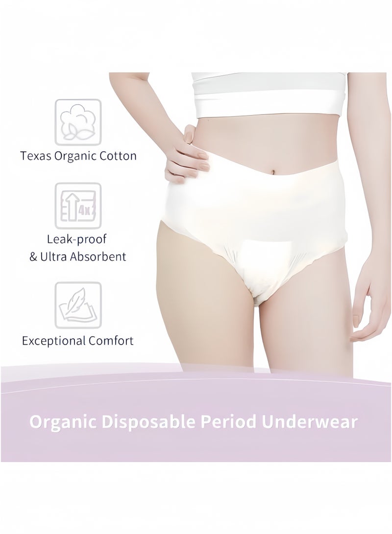 XinYanShe 42 Pack Overnight High Absorbency Disposable Period Panties Leakproof Postpartum & Incontinence Underwear for Women Soft Cotton Comfort - Image 2