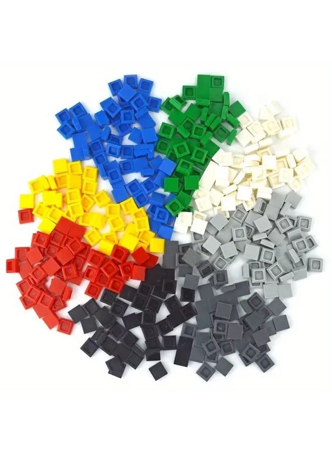 200 Pcs Yellow 1x1 Bricks Flat Tile Smooth Building Blocks ABS Educational Creative Toy - Image 3