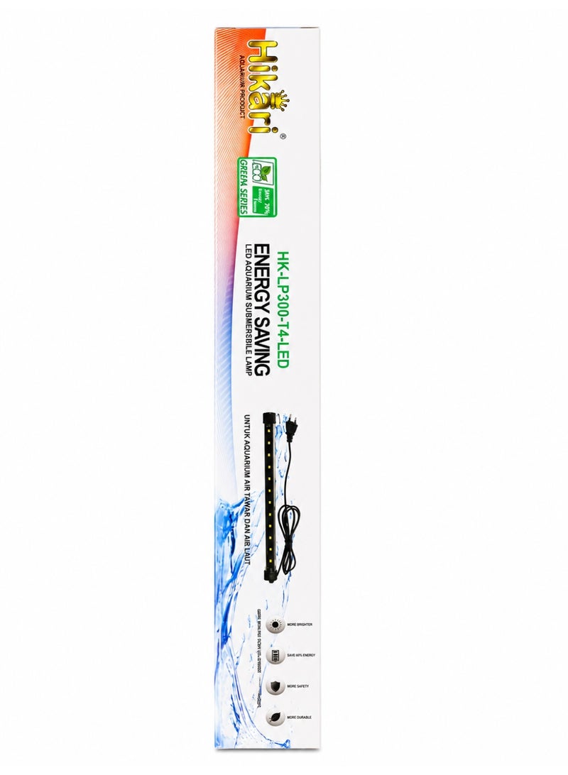 LED Aquarium Submersible Light HK-LP300-T4 | Energy Saving Waterproof Fish Tank LED Lamp with Bright White & Color LEDs for Freshwater Aquariums - Image 1