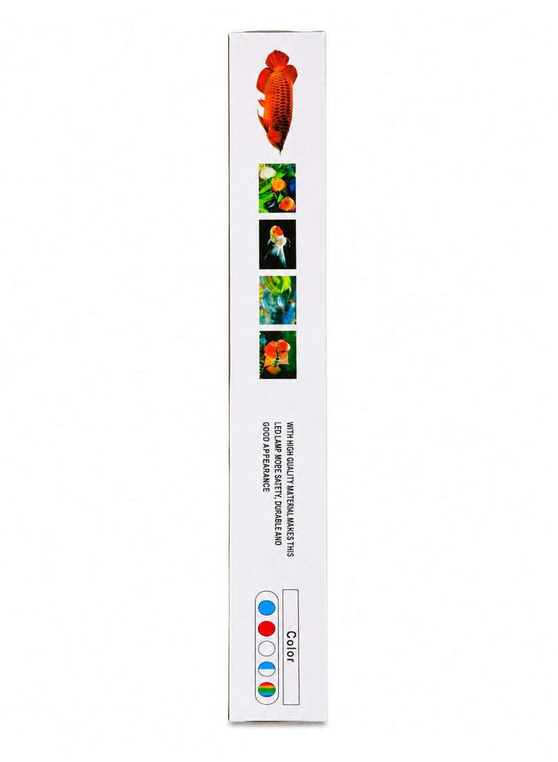 LED Aquarium Submersible Light HK-LP300-T4 | Energy Saving Waterproof Fish Tank LED Lamp with Bright White & Color LEDs for Freshwater Aquariums - Image 3