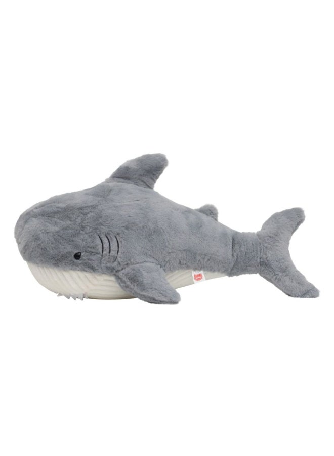 DANUBE HOME دميّة سمكة القرش الرمادية بحجم 55 سم – لعبة سمكة محشوة ناعمة للأطفال والرضع | حيوان محشو لطيف من المحيط، مثالي لتزيين غرفة الأطفال والهدايا - Image 3