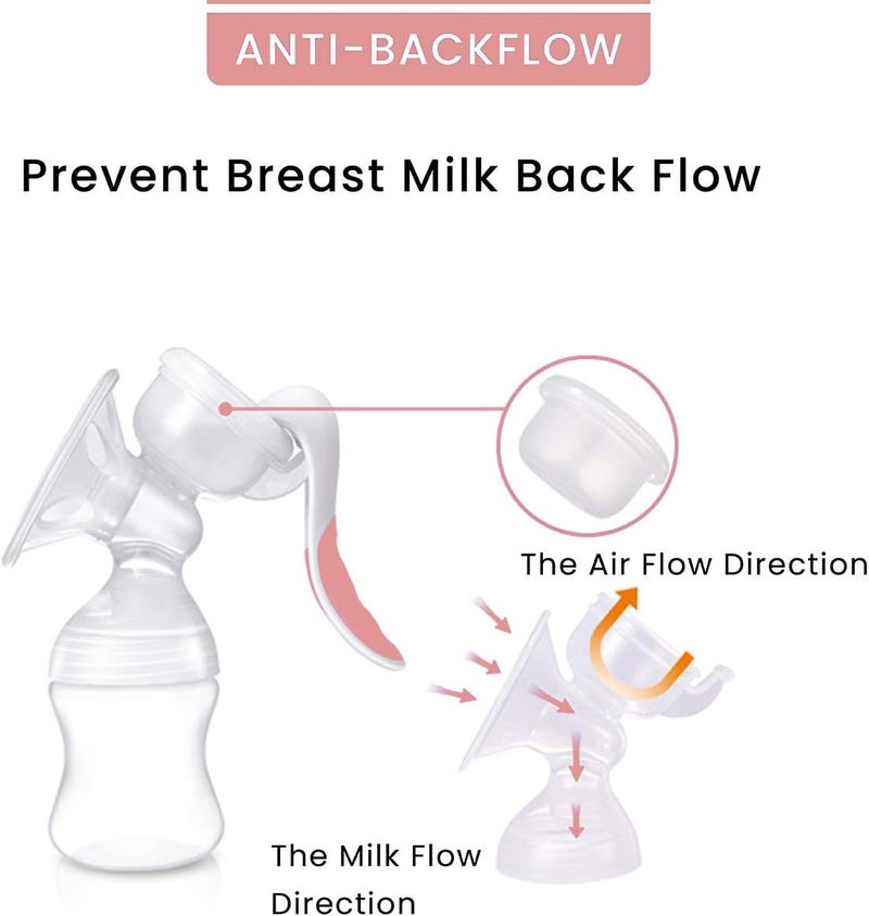 R for Rabbit First Feed Manual Breast Pump - Pink - Image 3