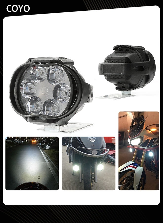 COYO Pair Of Motorcycle Mirror Mount Driving Fog Light - Image 2