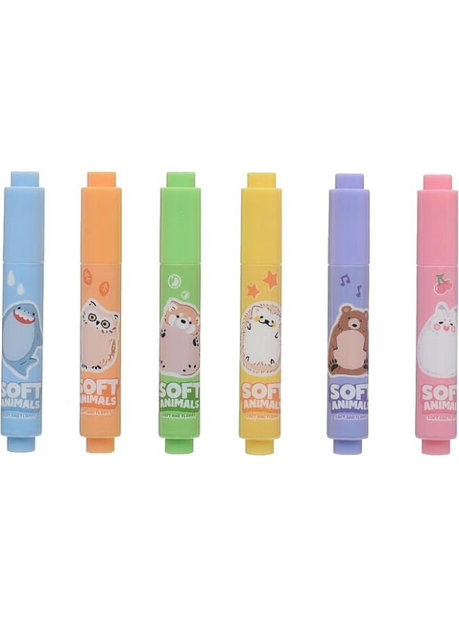 M&G Highlighter Set, Effective Note Highlighting, Chisel Tip, 6 Vibrant Colors - Image 1