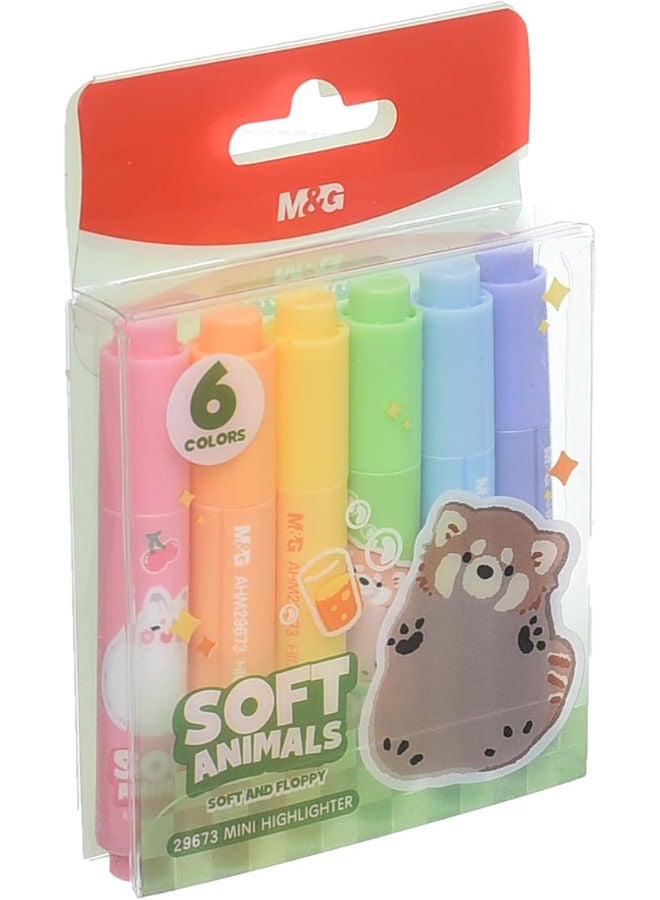 M&G Highlighter Set, Effective Note Highlighting, Chisel Tip, 6 Vibrant Colors - Image 3