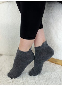 Buluş Organic 3-Pack Grey Tones Special Heel Technology Viscose Women's Booties Socks  - Image 3