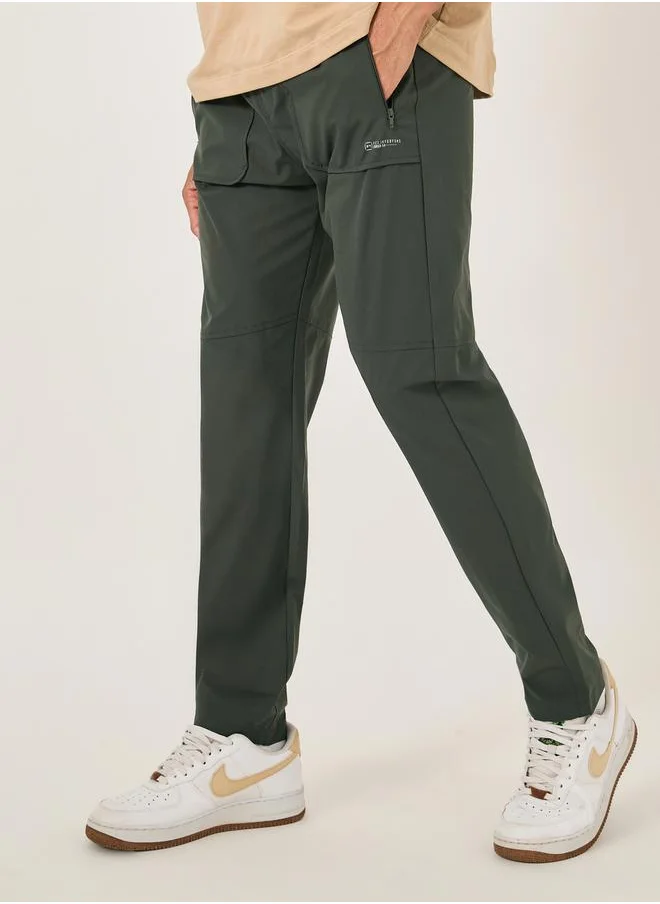 فورت كولينز Men Solid Drawstring Waist Regular Fit Pants