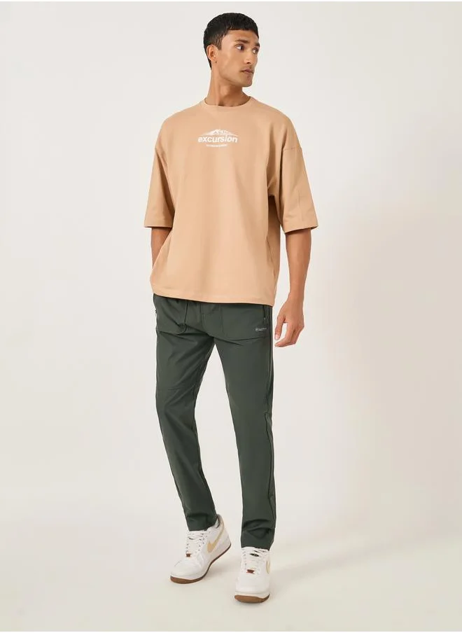 فورت كولينز Men Solid Drawstring Waist Regular Fit Pants