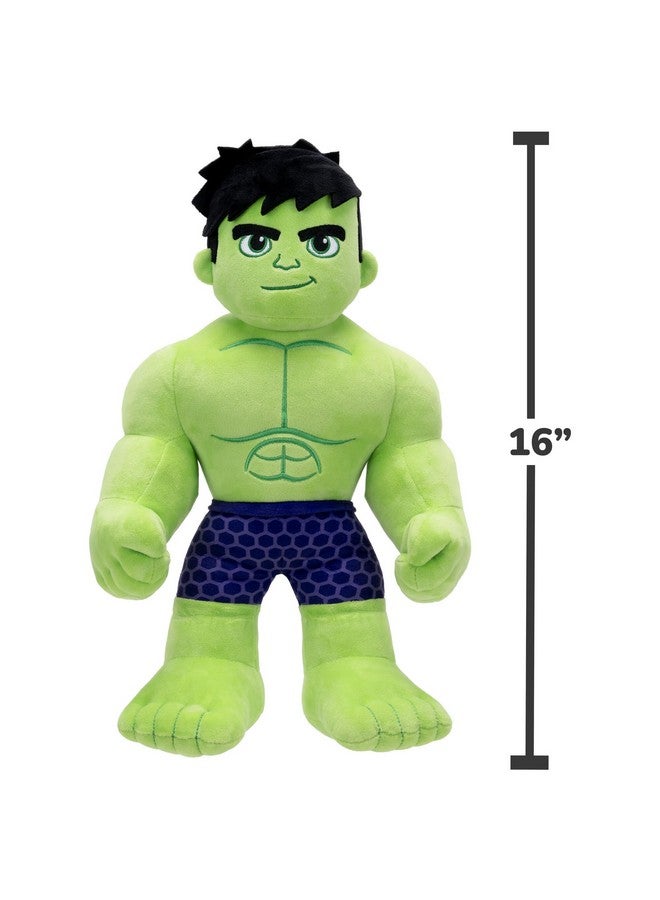 Marvel Spidey and His Amazing Friends My Friend Hulk Feature Plush - 16-Inch Talking Plush with 16 Unique Phrases - Image 4