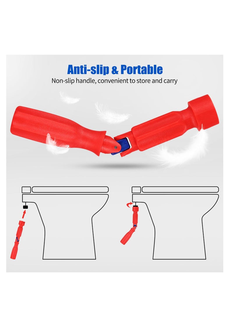 Generic - Toilet Seat Repair Wrench, Universal Toilet Seat Installation Key Toilet Seat Repair Key 10/13/17mm, Collapsible Articulated Key Professional Toilet Seat Mounting Key, 1Pack - Image 1