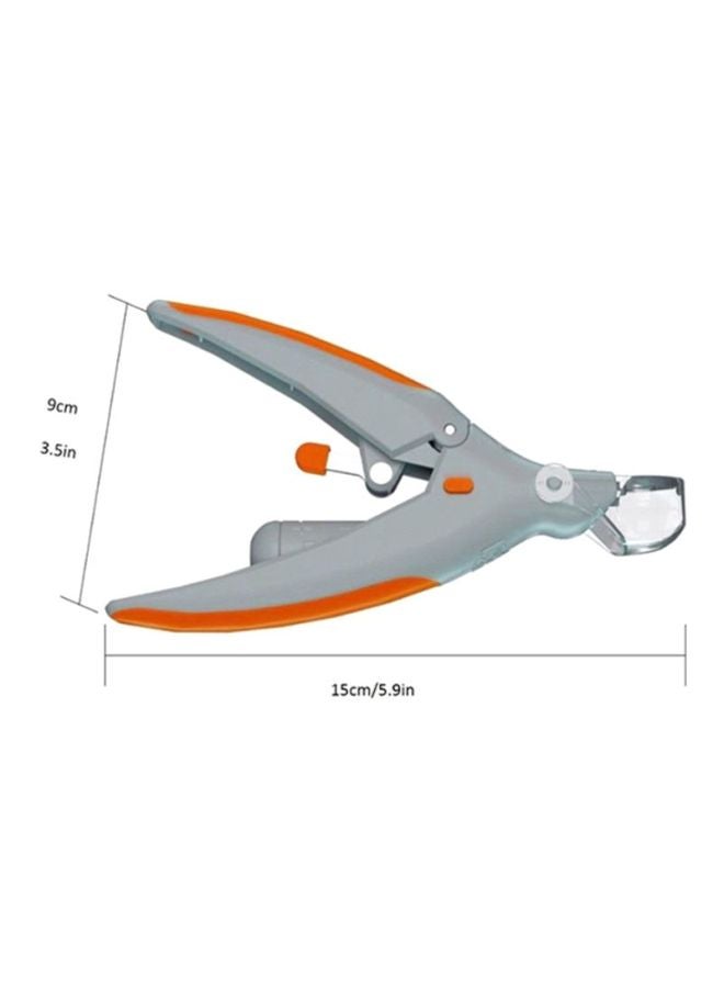 Loquat Nail Trimmer With LED Light Silver/Orange - Image 3