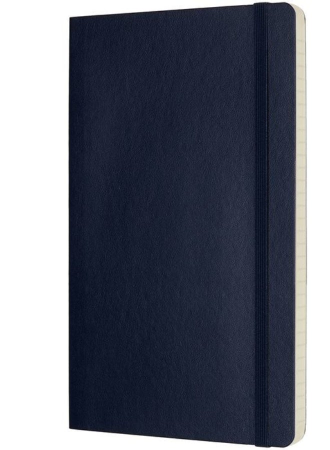 MOLESKINE Large Notebook Ruled Pages Sapphire Blue Soft Cover 192 Pages - Image 2