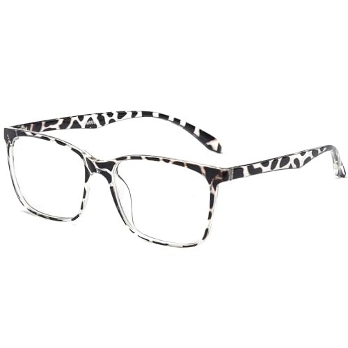 ANRRI Blue Light Glasses Men Women Leopard Blue Light Blocking Computer Glasses Anti Eyestrain Lightweight UV Filter Lens Eyeglasses Frame - Image 1