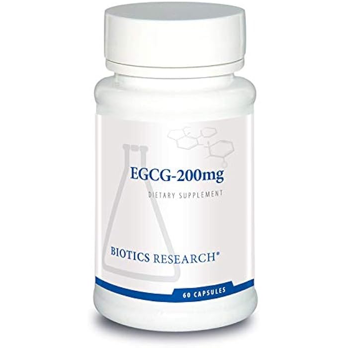 Biotics Research مستخلص الشاي الأخضر EGCG 200 ملغ من بيولوجيا الأبحاث، كاميليا سينينسيس، 50% EGCG، بوليفينولات، دعم القلب والأوعية الدموية، حماية الأعصاب، وظيفة مناعية صحية، الحفاظ على الأيض الصحي، 60 كبسولة - Image 1