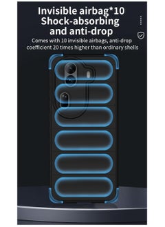 General OPPO Reno 11 Case Anti slip Shock and Scratch Resistant Protective Cover with 2 Tempered Glass Screen Protectors Scratch Resistant  - Image 3