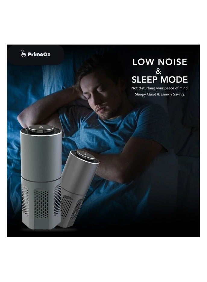 برايموز منقي هواء السيارة صغير محمول بفلتر هيبا لتنقية الهواء للسيارة/المكتب/المنزل - Image 5