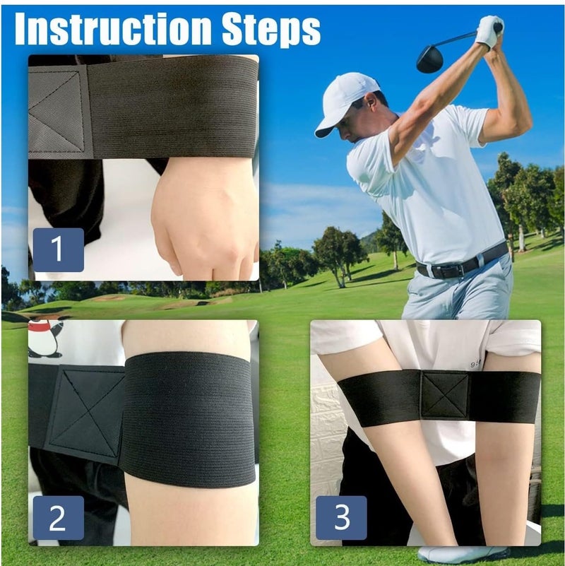 ALASKA ® Golf Swing Training Aid - Swing Correcting Arm Band, Width 75 mm. with an Easy to Store Carry Case. - Image 4