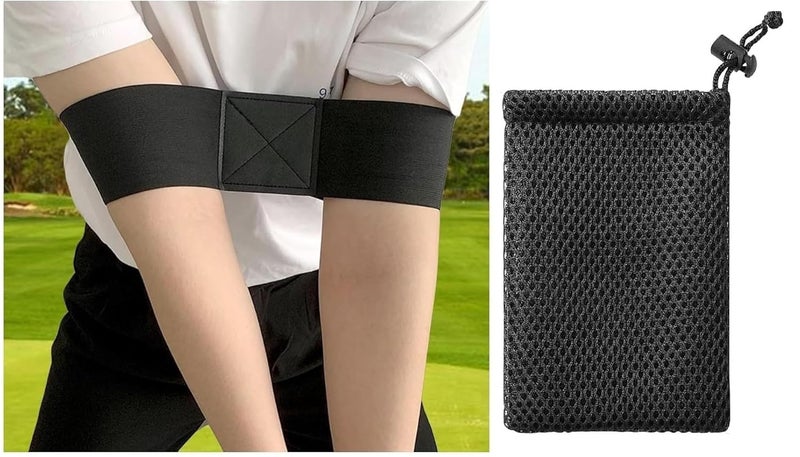 ALASKA ® Golf Swing Training Aid - Swing Correcting Arm Band, Width 75 mm. with an Easy to Store Carry Case. - Image 1