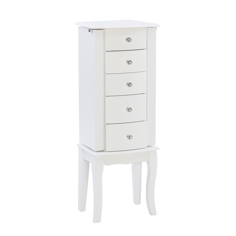 Powell Powell Furniture Jewelry Armoire White 13x 9375x 355 