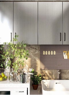 MIXDE Silver Self-Adhesive Wallpaper Stainless Steel Contact Paper for Kitchen 60x300cm  - Image 4