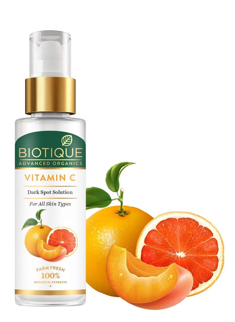 Biotique Biotique Vitamin C Dark Spot Solution Serum 30ml Brightening Radiant Skin Reduce Pigmentation All Skin Tone SLS & Paraben Free Multi  - Image 2