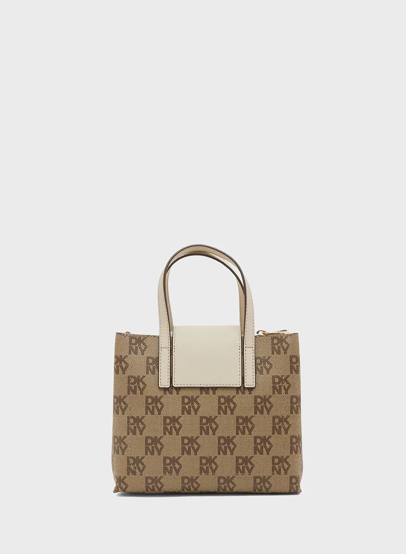 DKNY Logo Faye Satchel Bag